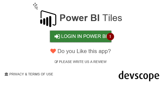 Login in Power BI