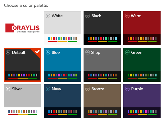 Neue Farbpalette mit Logo