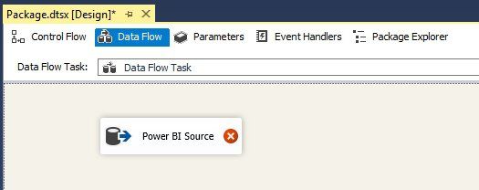 New SSIS Project with a new Data Flow Task and OLE DB