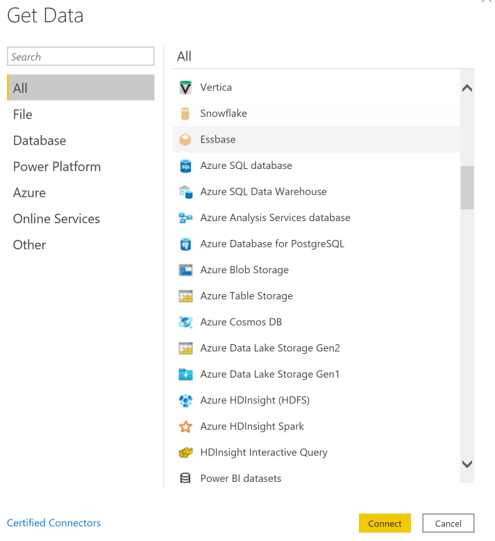 Konnektoren in Power BI