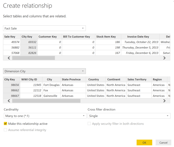 Verbindung zwischen Tabellen herstellen in Power BI