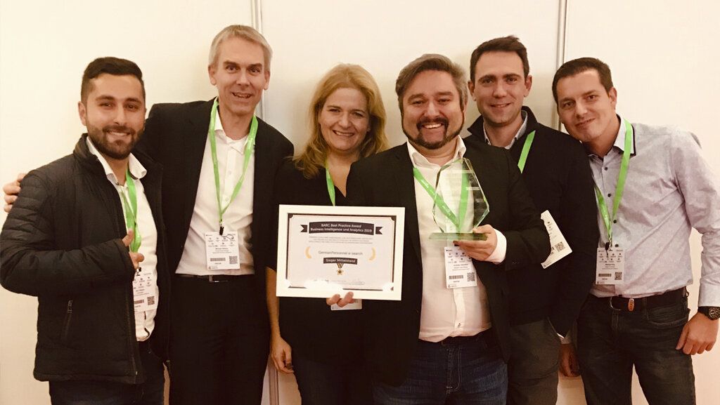 Das Projekt-Team von GermanPersonnel und ORAYLIS freut sich über den BARC Award 2019