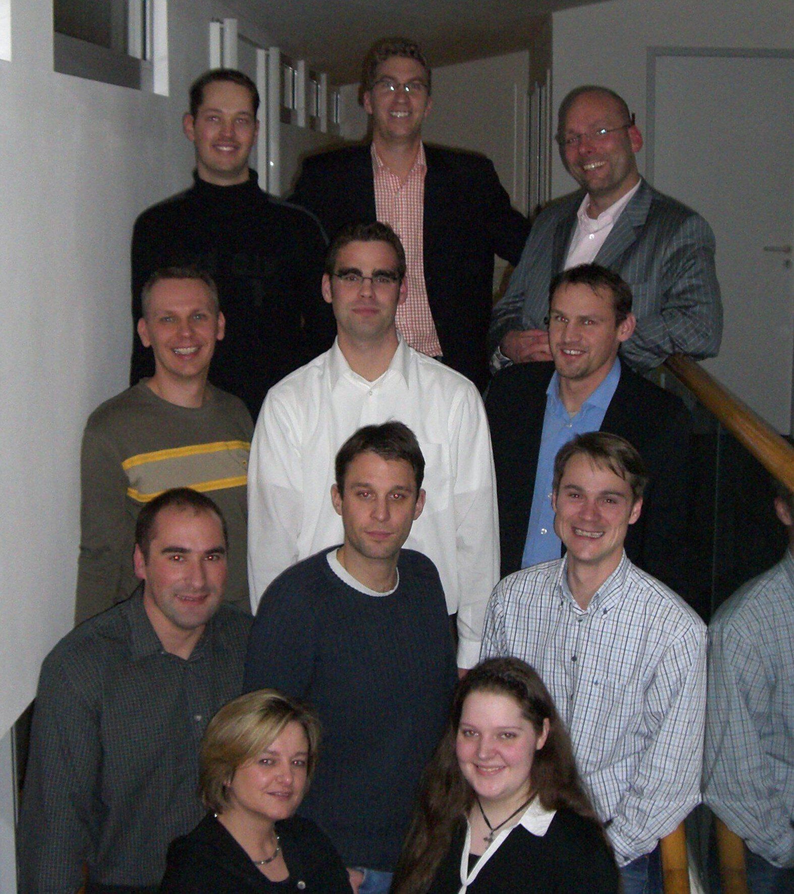 Das ORAYLIS-Team 2005, Sabine unten links.