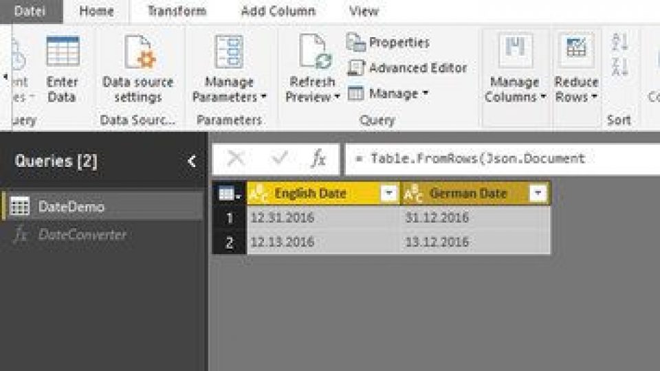 Local date formats in Power BI